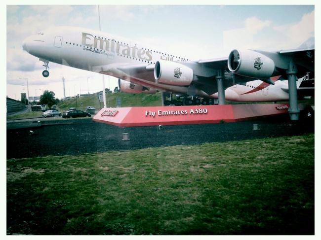 Un piccolo A380 a Heathrow