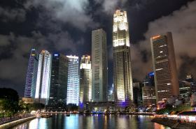 Singapore di notte: la City