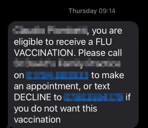 Quella volta che la NHS mi contattò per fare il vaccino (l'altro)