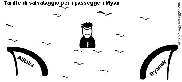 Le tariffe di salvataggio per i passeggeri Myair