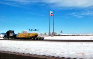 Verso il West- Neve, camion e la Interstate 40