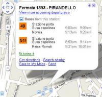 GoogleMaps e gli orari degli autobus