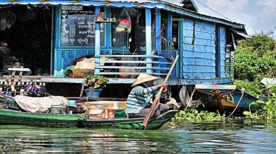 Sul lago di Tonle' Sap (Cambogia) vivono