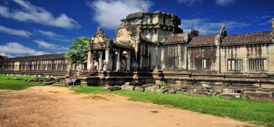 Angkor Wat, Cambogia. La foto mostra un gopura,