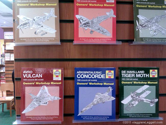 Manuali di manutenzione per Concorde, Spitfire e altri aerei
