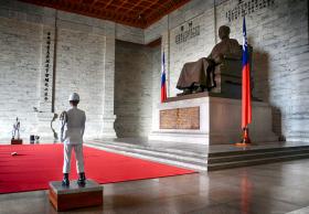 Cambio della guardia al Chiang Kai-shek Memorial, Taipei - VIDEO