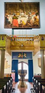 Ultima cena. Dipinto visto in una chiesa a Windsor